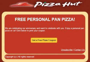 Free Pizza Spam