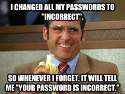 password incorrect