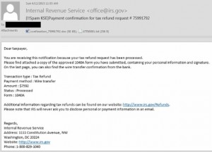 IRS Refund Scam