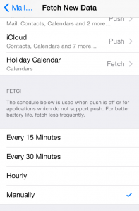 iPhone Fetch New Data