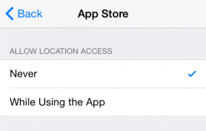 iPhone Location Update